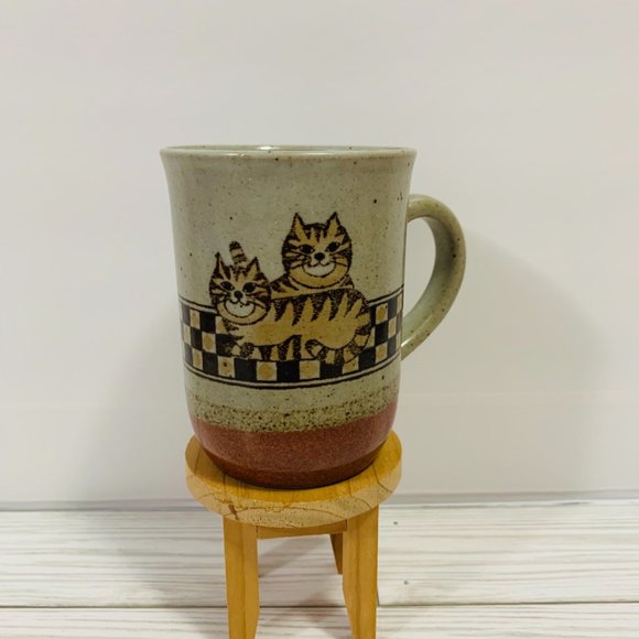 Cats Mug Heavy Stoneware - Picture 1 of 7